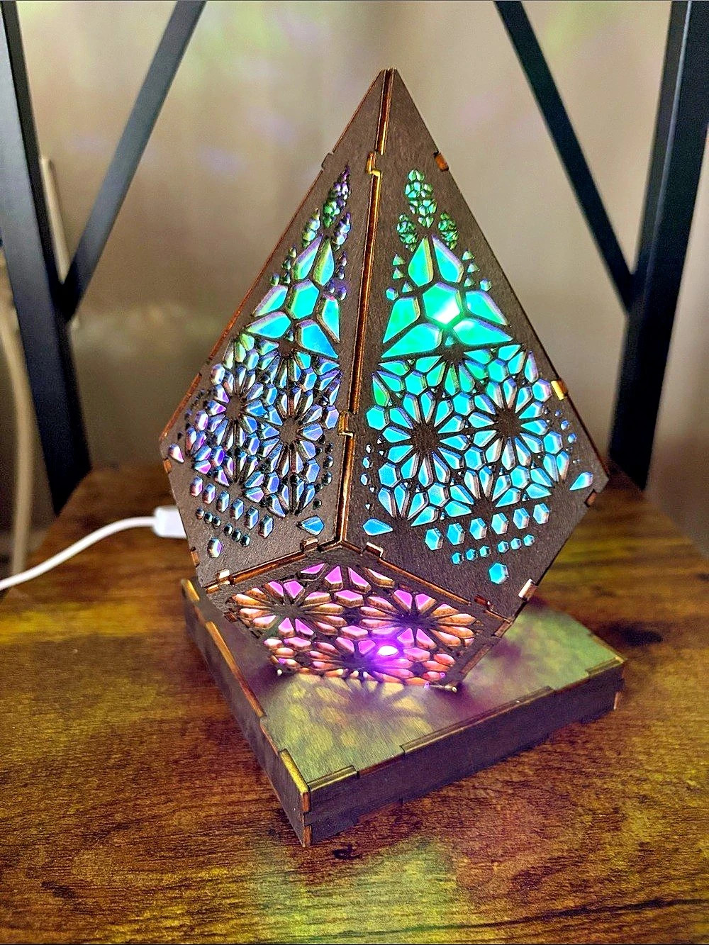 Geometric Mosaic Lamp Multicolor